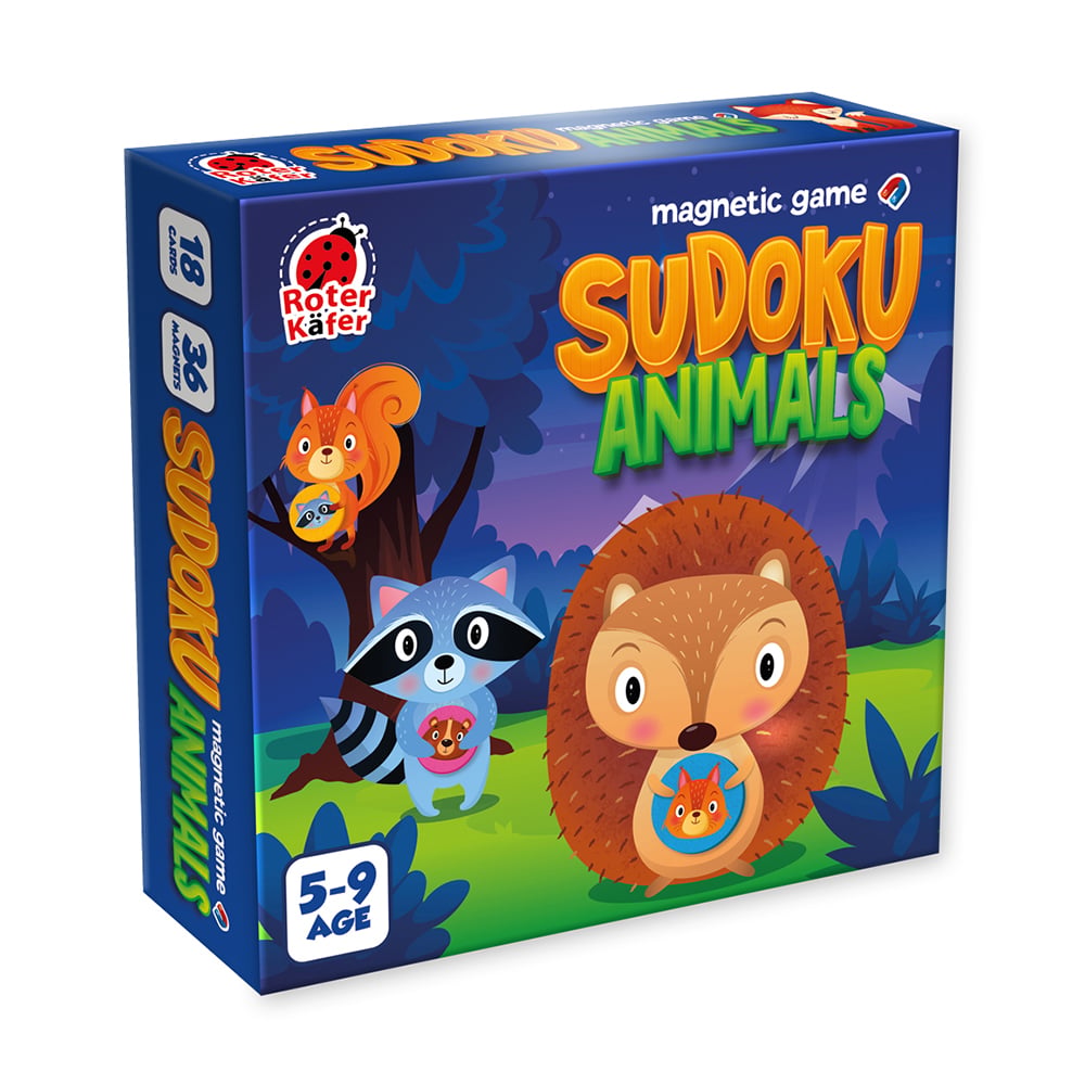 Магнітна гра Roter Kafer Sudoku Animals, від 5 років (RK2150-01)